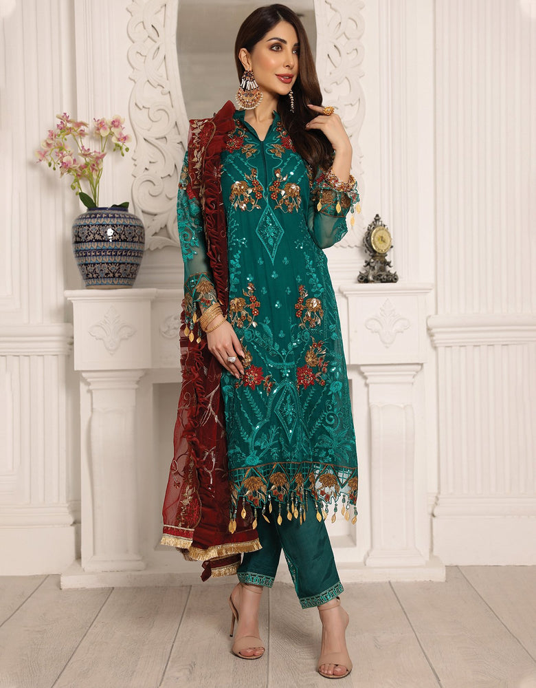 
            
                Load image into Gallery viewer, Emaan Adeel 01541 - 3 PC Semi Pure Chiffon Dress
            
        
