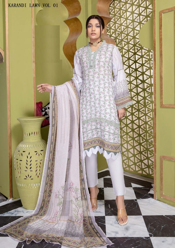 
            
                Load image into Gallery viewer, Original Mother Collection Digital Printed Karandi Lawn 3 pc - 08217
            
        