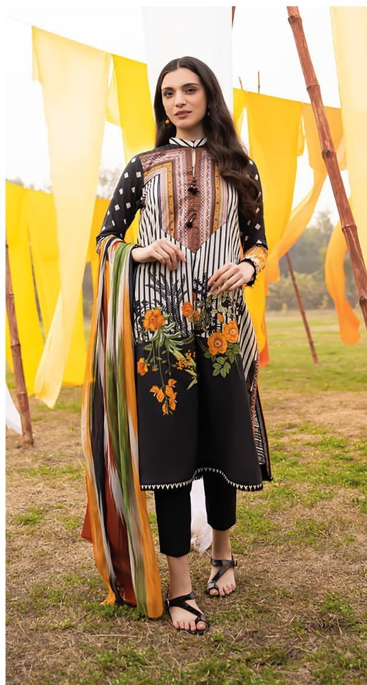 
            
                Load image into Gallery viewer, Sapphire 01724 - 3 PC  Linen Dress with Wool Shawl Dupatta
            
        