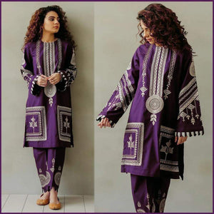 Designer Embroidered Lawn 2 pc - 08290