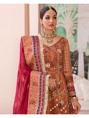 Gulaal Luxury Eid Collection REEHA Net Maxi 3 pc - 07651 - Better Than Original