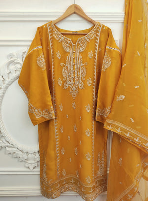 Agha Noor 06921 - 2 PC Chiffon Dress - Stitched