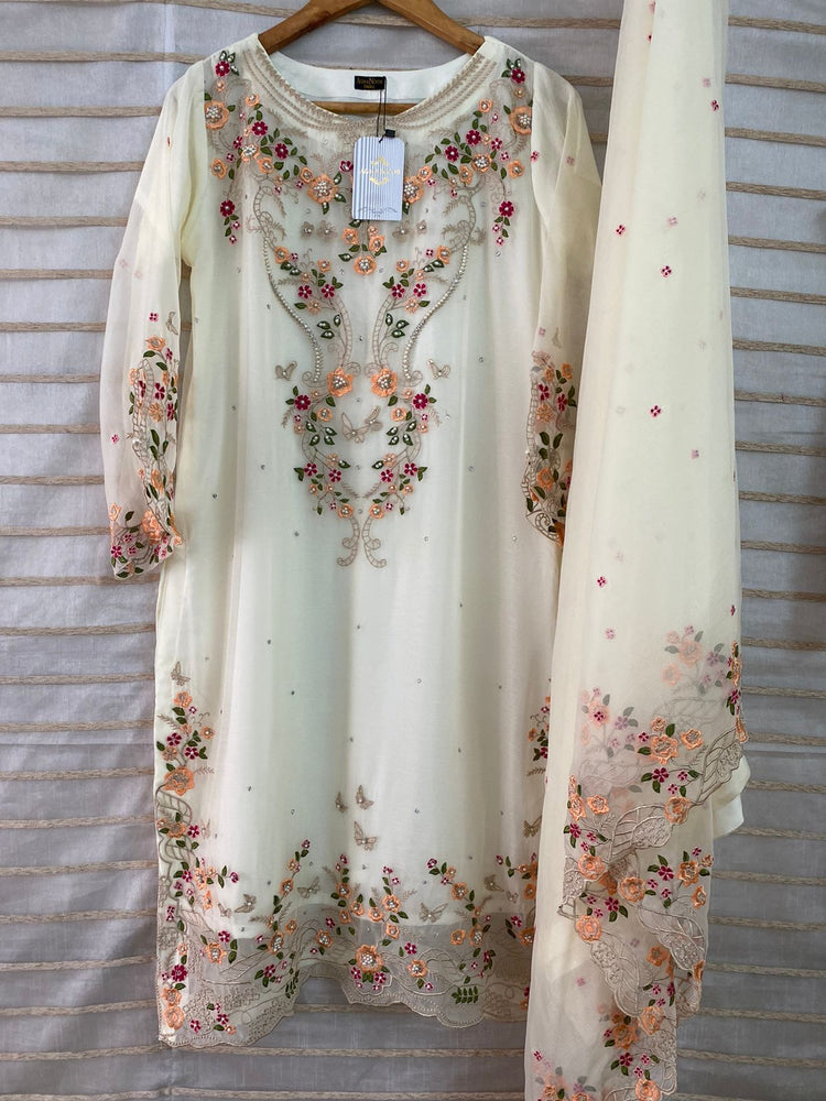 Agha Noor Chiffon Dress 2 PC - 07186  - Stitched