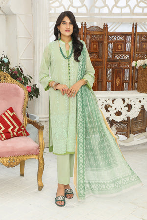 Fatima Noor Swiss Lawn Jacquard Collection 3 pc - 07255