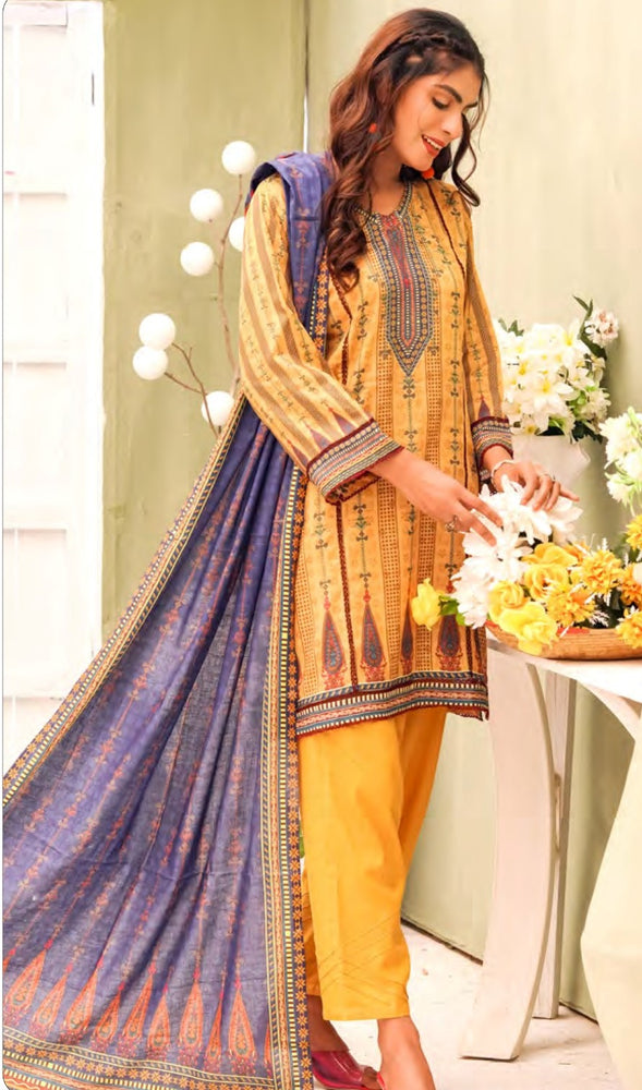 
            
                Load image into Gallery viewer, Designer Digital Printed Lawn 3 pc - 08506
            
        