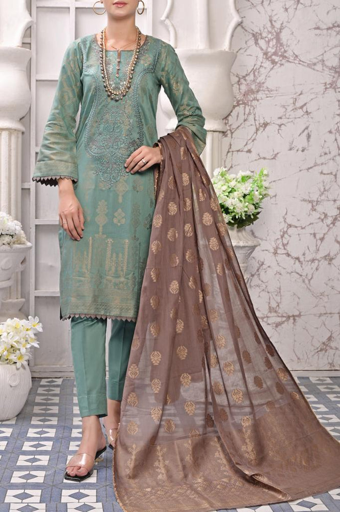 
            
                Load image into Gallery viewer, Fatima Noor 06641 - 3 PC Luxury Jacquard Lawn Dress
            
        
