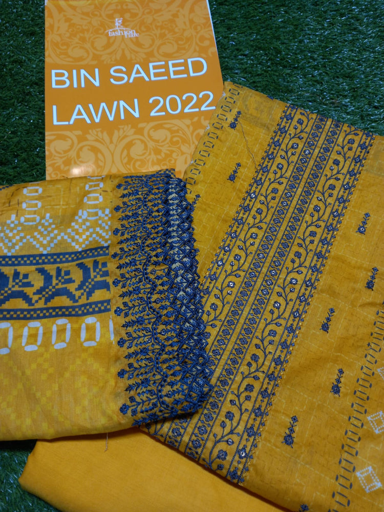 Original Bin Saeed 04096- 3 PC EMB Lawn Dress