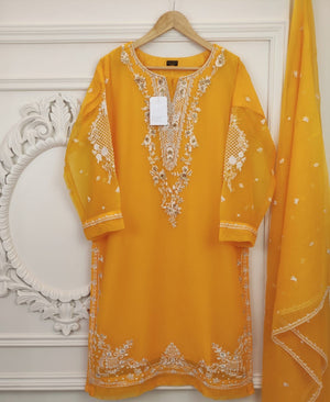 Agha Noor Chiffon Dress 2 pc - 08174 - Stitched