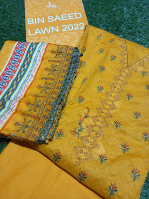 Original Bin Saeed 04091 - 3 PC EMB Lawn Dress