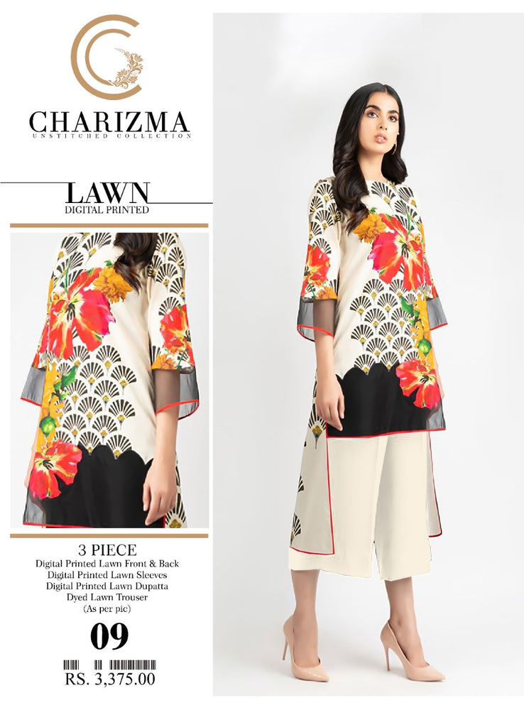 
            
                Load image into Gallery viewer, Charizma 06460 - 3 PC Pure Lawn Dress
            
        