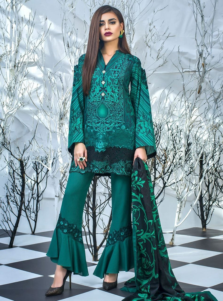 Zainab Chottani ECLANTE-B 01469 - 3 PC Charmeuse Silk Dress