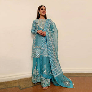 Faiza Saqlain NORANI - 01495 - 3 PC Net Dress