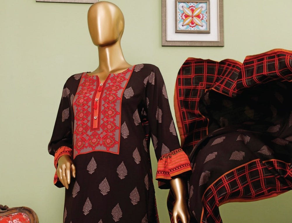 Original Amna Tawakkal 02002 - 3 PC Linen Dress