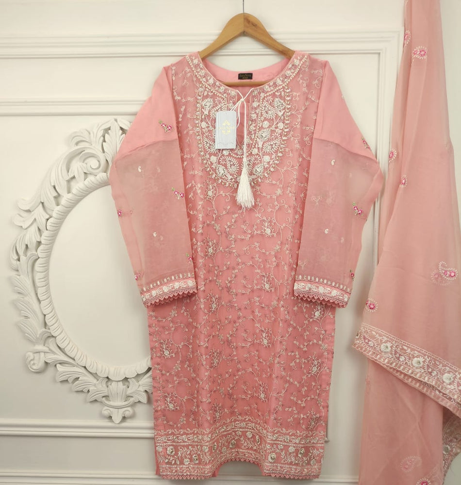Agha Noor Chiffon Dress 2 pc - 08067 - Stitched
