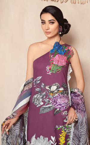 
            
                Load image into Gallery viewer, Asifa &amp;amp; Nabeel MEDOW  01958  - 3 PC Charmeuse silk Dress
            
        