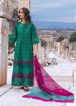 Zainab Chottani 06192 - 3 PC Chikankari Pure Lawn Dress