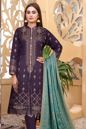 
            
                Load image into Gallery viewer, Designer Fatima Noor 06780 - 3 PC Broshia Jacquard Lawn Dress
            
        