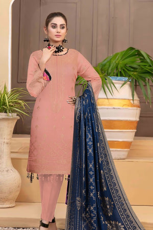 Designer Fatima Noor 06784 - 3 PC Broshia Jacquard Lawn Dress