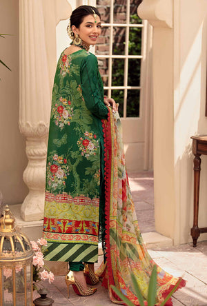 Noor By Sadia Asad BASIL-GREEN 01773 - 3 PC Dress