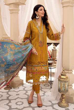 Noor by Sadia Asad 01668 -  3 PC Pure Cambric Dress