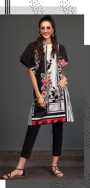 Nishat 01568 - 3 PC Linen Dress with Wool Shawl Dupatta