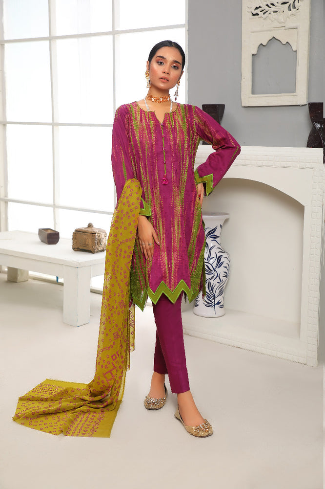 
            
                Load image into Gallery viewer, Fatima Noor Tie &amp;amp; Die 01620 - 3 PC Cotton Lawn Dress
            
        