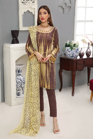 
            
                Load image into Gallery viewer, Fatima Noor Tie &amp;amp; Die 01623 - 3 PC Cotton Lawn Dress
            
        