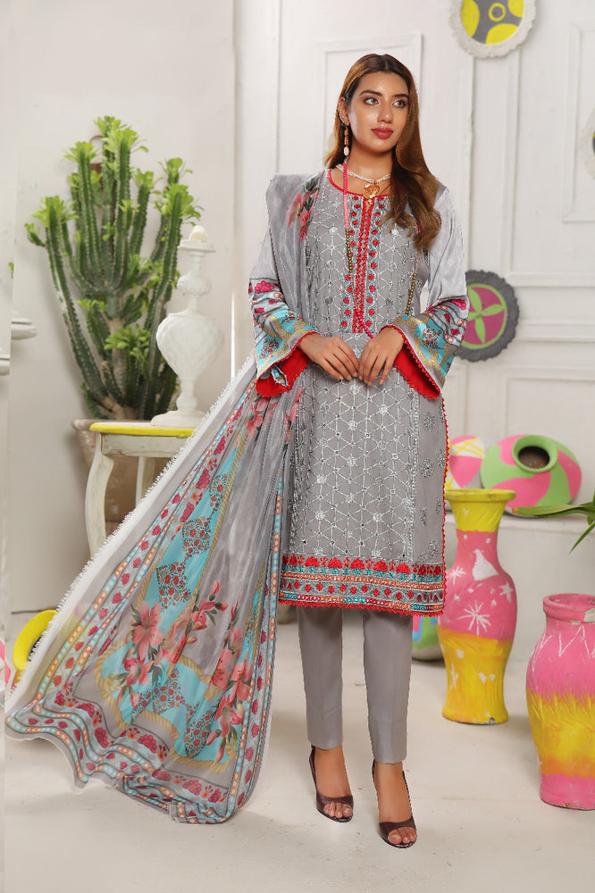 Fatima Noor 01692 - 3 PC  Pure Cotton Dress