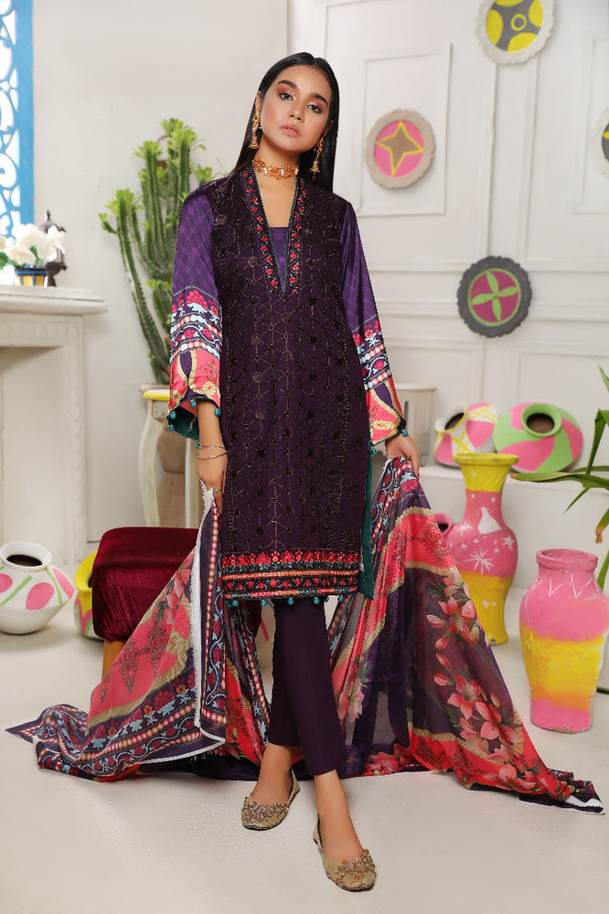 
            
                Load image into Gallery viewer, Fatima Noor 01693 - 3 PC  Pure Cotton Dress
            
        