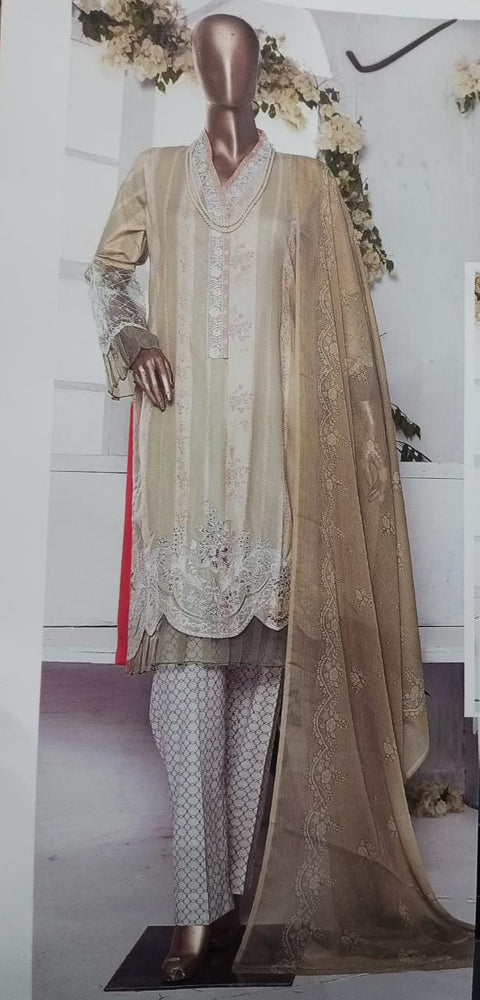 Original Fatima Noor 01984 - 3 Pc Pure Lawn Dress