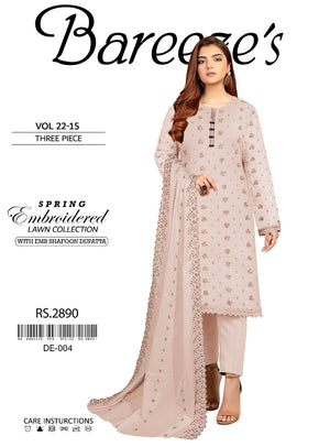 Bareeze 05012 - Pure Lawn Dress - Mother Collection