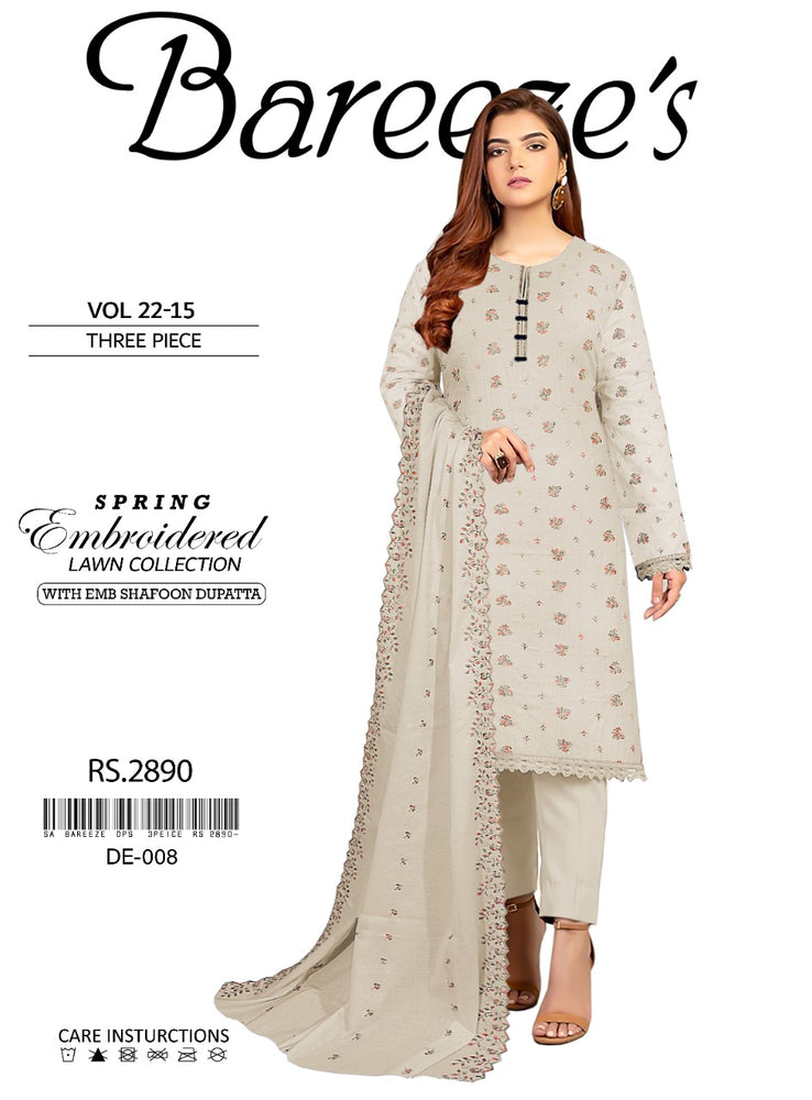 Bareeze 05016 - Pure Lawn Dress - Mother Collection