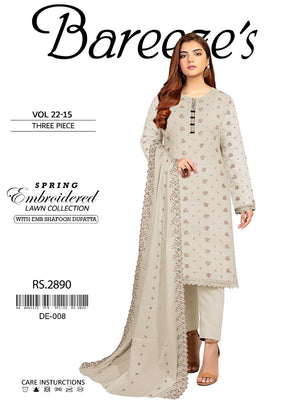 Bareeze 05016 - Pure Lawn Dress - Mother Collection
