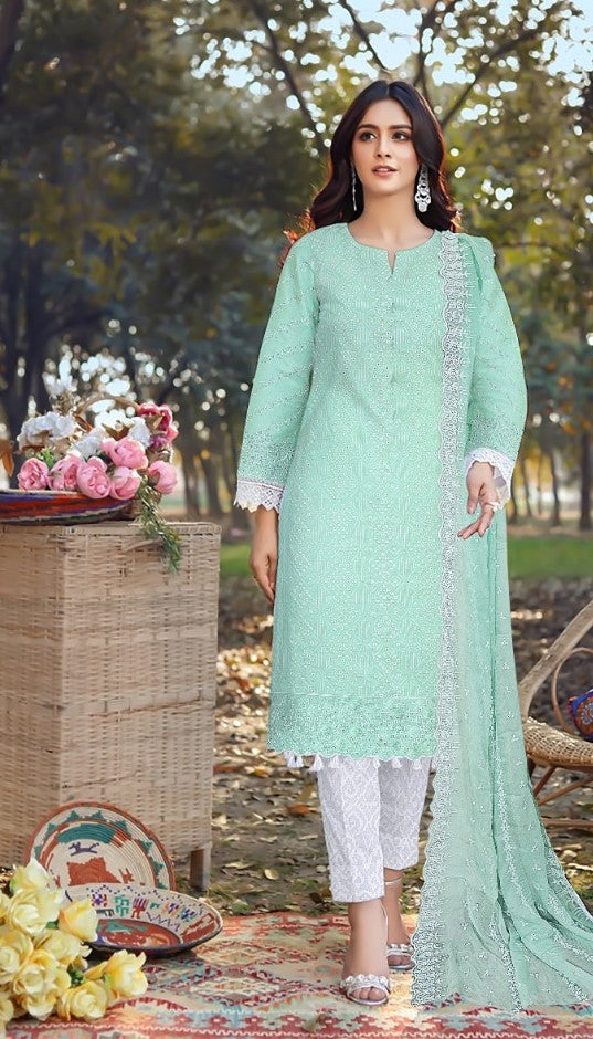Original Fatima Noor 05020 - 3 PC Chikankari Lawn Dress - VOL 1
