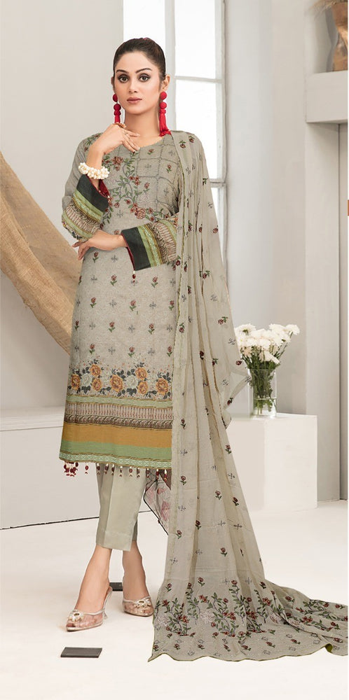 
            
                Load image into Gallery viewer, Original Fatima Noor 06010 - 3 PC Digital Printed Slub Lawn Dress
            
        