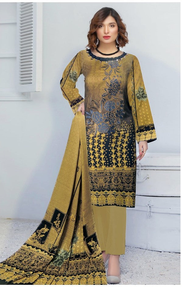 Original Bin Saleem 06091  - 3 PC Pure Lawn Dress