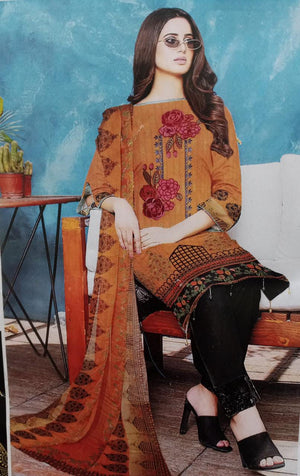 Original Bin Saleem 06090  - 3 PC Pure Lawn Dress