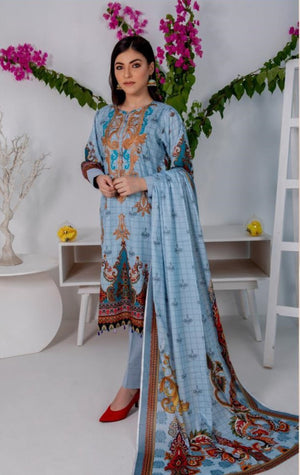 Original Fatima Noor 06128  - 3 PC Pure Lawn Dress