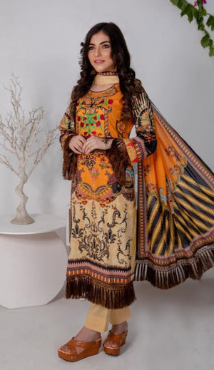 Original Fatima Noor 06135  - 3 PC Pure Lawn Dress
