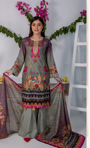 Original Fatima Noor 06133  - 3 PC Pure Lawn Dress