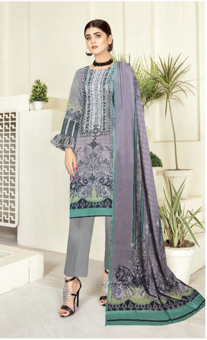 Original Bin Saleem 06154  - 3 PC Pure Lawn Dress