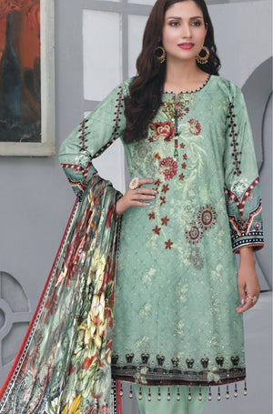 Original Fatima Noor 06245 - 3 PC Pure Lawn Chikankari Dress