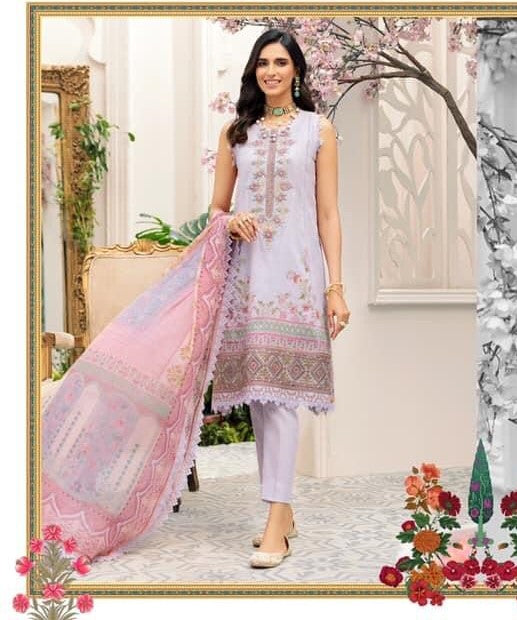 Noor by Saadia Asad 06321 -  3 PC Pure Lawn Dress