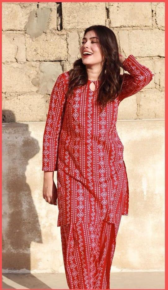 Zahe Naseeb  06381 -  2 PC Pure Lawn Chunri Print Dress