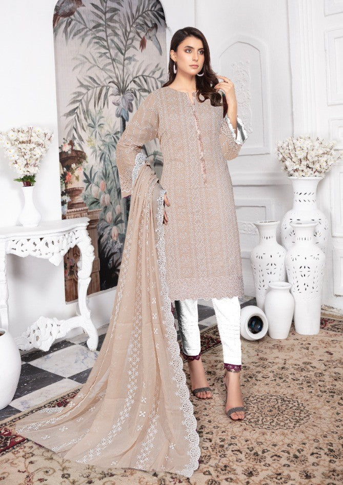 Original Fatima Noor 06523 - 3 PC Pure Lawn Chikankari Dress