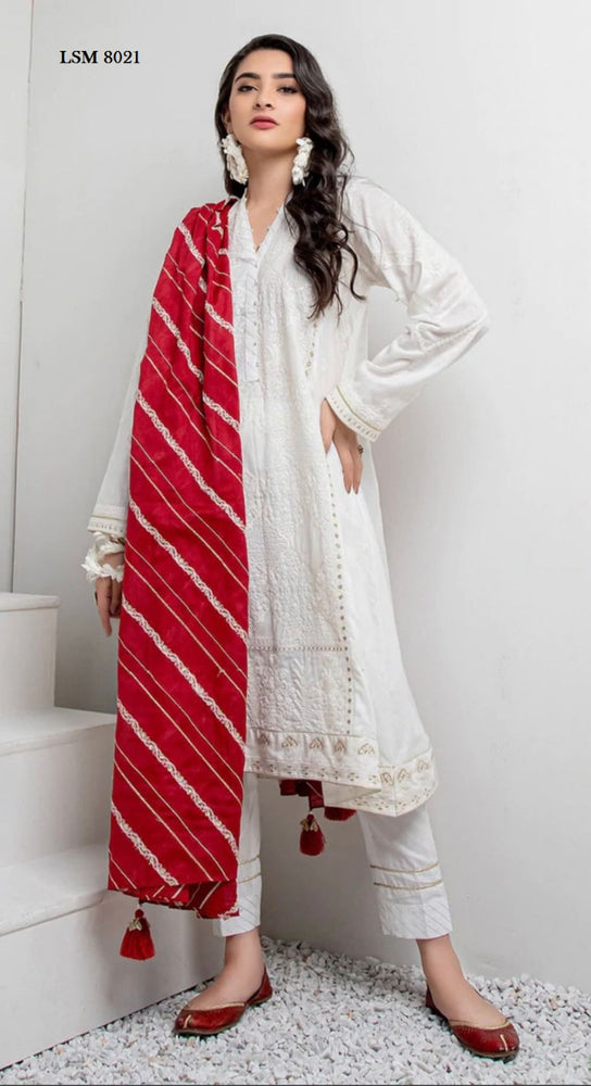 Lakhany by LSM 06529 - 3 PC Pure Lawn Dress