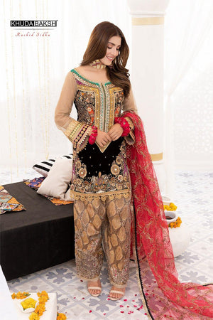 
            
                Load image into Gallery viewer, Khuda Baksh 06064 -  3 PC Semi Pure Chiffon Dress
            
        