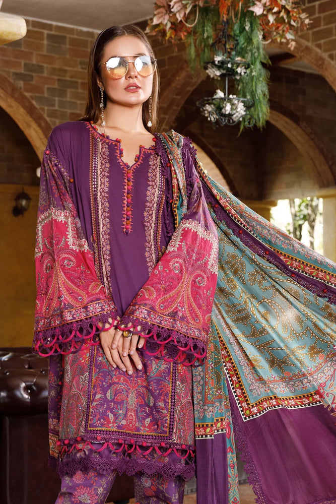 MariaB M.Print Lawn 3 pc - 08670