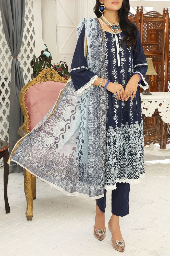 Fatima Noor Swiss Lawn Jacquard Collection 3 pc - 07258