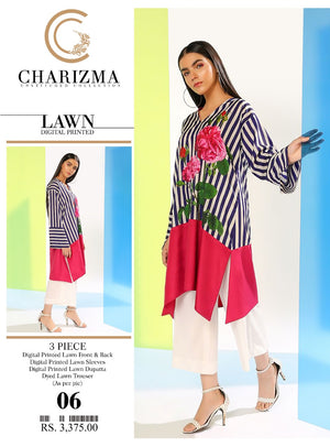 Charizma 06458 - 3 PC Pure Lawn Dress